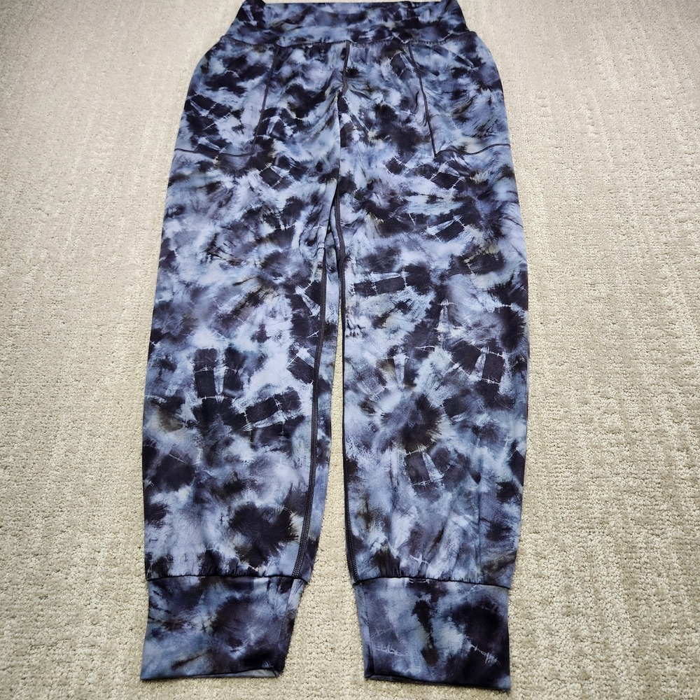 Athleta Pants Women Small Salutation Printed Jogger Tie Dye High Rise Athleisure